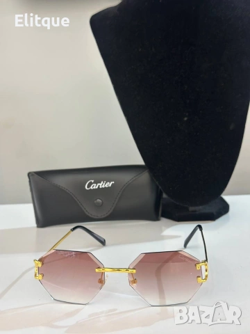 Очила + висок клас калъф + на марката кутия + сертификат + кърпичка cartier prada