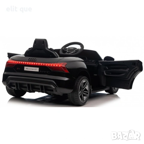Акумулаторен джип Audi RS E-Tron GT 4X4 Licensed с меки гуми и кожена седалка 12V, снимка 8 - Детски велосипеди, триколки и коли - 55136232