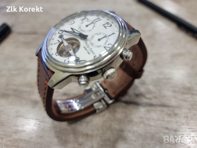 Часовник автомат Philip Zepter, снимка 2 - Мъжки - 54008385