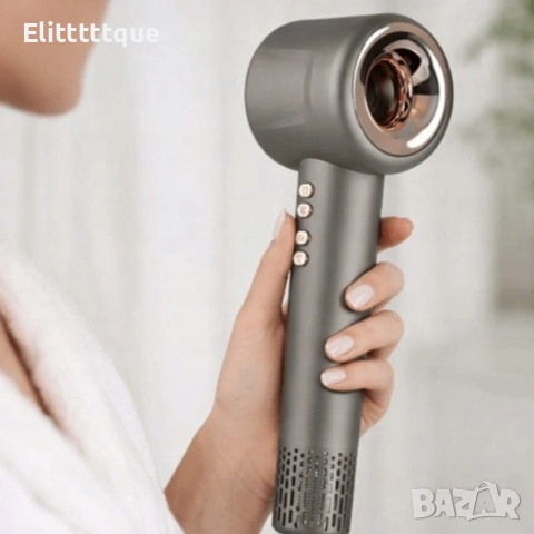 Многофункционален сешоар 5 в 1 с йонизация и 4 приставки – 1600W, 3 скорости, 3 температурни режима, снимка 2 - Друга електроника - 54969523