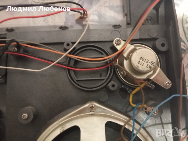 Комплект качествени 4" 8ватa,4омa широколентови говорители с пищялки предна част от касетофонa, снимка 6 - Радиокасетофони, транзистори - 55093716