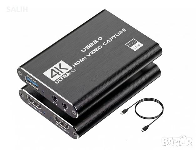 DPLUS 4K 60FPS Кепчър Карта Video Capture Card HDMI USB 3.0 Стрийминг Гейминг OBS PS5 PC, снимка 2 - Други - 54988114