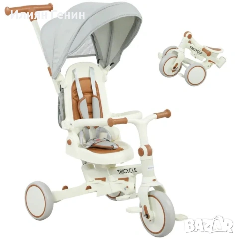 Детска триколка AIYAPLAY, трансформираща се бебешка количка, 5-в-1 