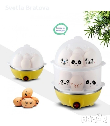 Яйцеварка с пара за 7 или 14 яйца с таймер, снимка 4 - Други - 54010250