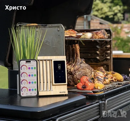 НОВО!!! Безжичен смарт термометър за месо с 4 сонди MEATER Pro XL – Wi-Fi, OLED дисплей, до 550°C, снимка 2 - Други - 55465257