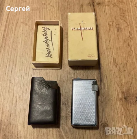 Винтидж колекционерска френска газова запалка Flaminaire Quercia , снимка 3 - Запалки - 55605366