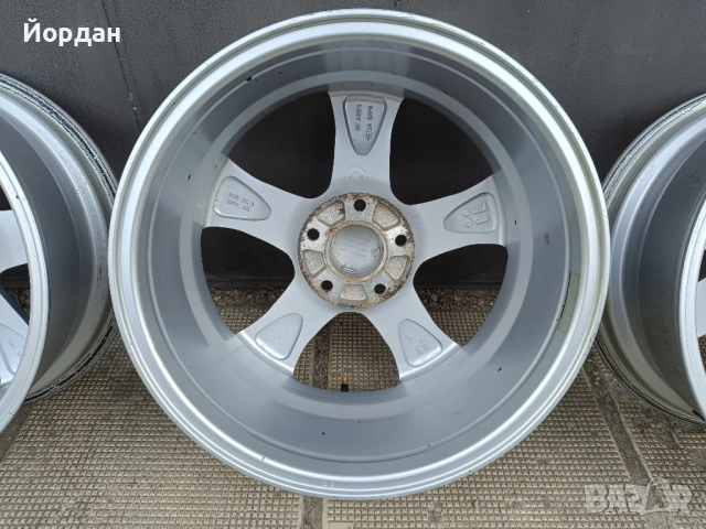 Алуминиеви джанти 17 ' цола с датчици 5x114,3 Хюндай / HYNDAI MAZDA KIA ET45 7J , снимка 17 - Гуми и джанти - 54182588