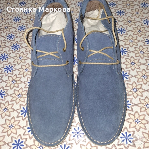 Нови мъжки велурени кларкове 44,5-Staff Jeans