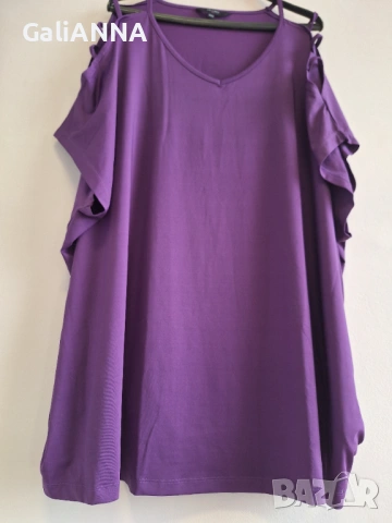 СТРАХОТНА ТУНИКА ЛИКРА 4XL-6XL, снимка 2 - Туники - 54672814