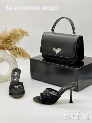Prada Дамски Чехли На Ток Прада - 2 Цвята Код SK1697, снимка 2 - Чехли - 54891878