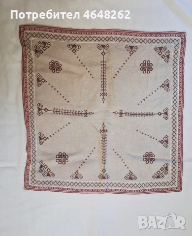 Ръчно бродирани карета върху панама, снимка 2 - Други - 54242416