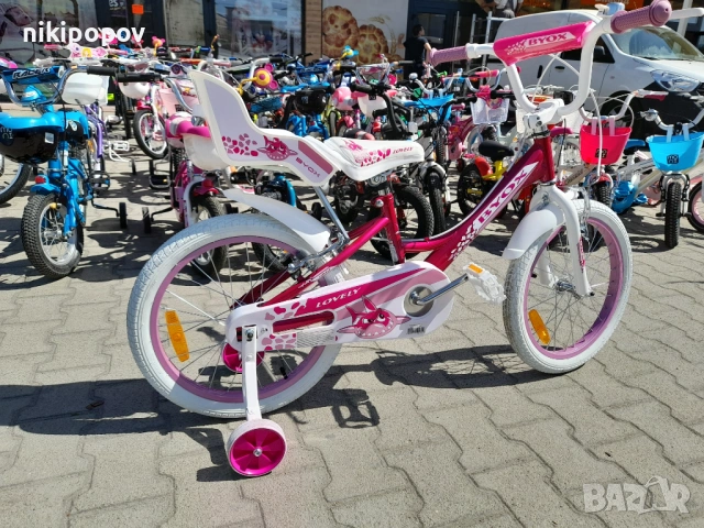 X Детски велосипед 18" LOVELY розов, снимка 2 - Велосипеди - 54395196