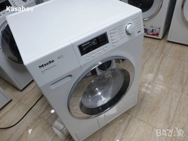 9кг - Miele - Пара - TwinDos - Подсветка - Пералня Миеле 12м Гаранция