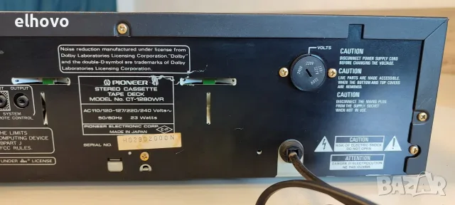 Дек Pioneer CT-1280WR, снимка 6 - Декове - 55554830