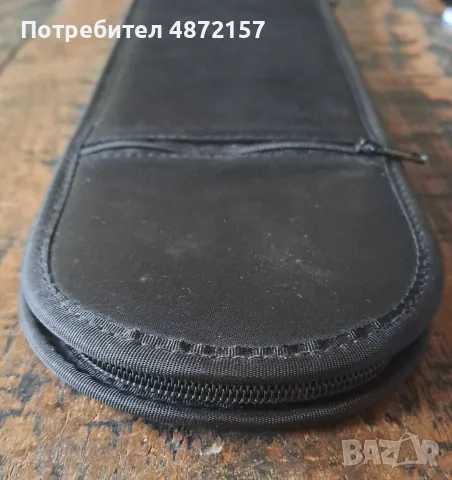 калъф за вратовръзки внос от Испания черен с цип и джоб с цип отвън, снимка 6 - Други - 55579260