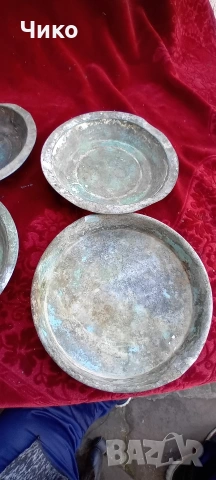 5бр медни чиний, снимка 8 - Антикварни и старинни предмети - 54600637