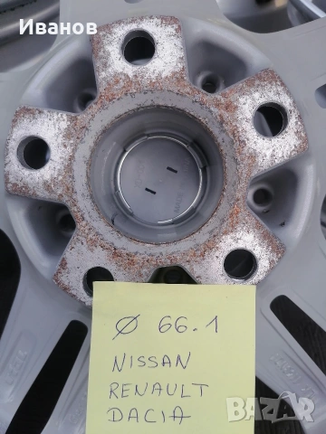 джанти 16" 5х114.3 Nissan, Renault,Dacia, снимка 14 - Гуми и джанти - 54948825