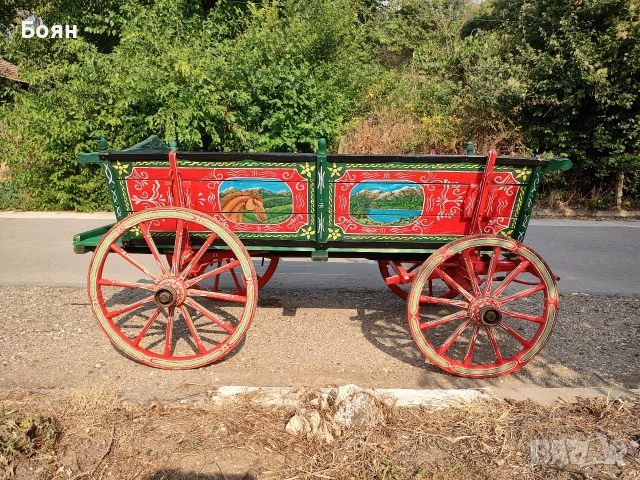 Рисувана конска каруца, снимка 10 - Декорация за дома - 54035201