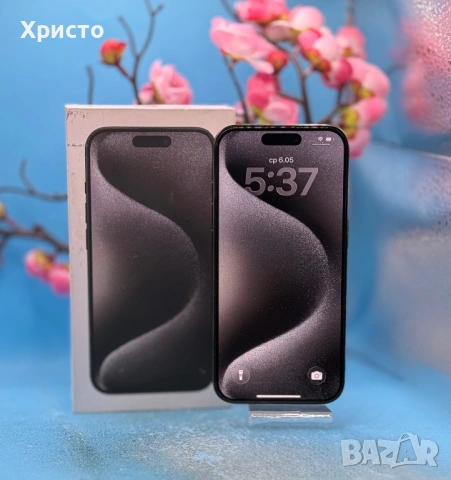 Apple iPhone 15 Pro, 128GB, 5G, Black Titanium  , снимка 7 - Apple iPhone - 54443586