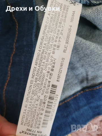 Дънкова рокля тип риза ZARA , снимка 10 - Рокли - 54096017