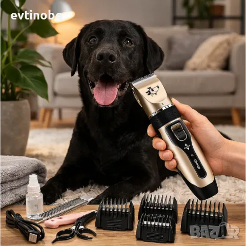 Смарт машинка за подстригване на домашни любимци Pet Clipper 6680 - Водоустойчива глава, 5-степенно , снимка 5 - За кучета - 55482518