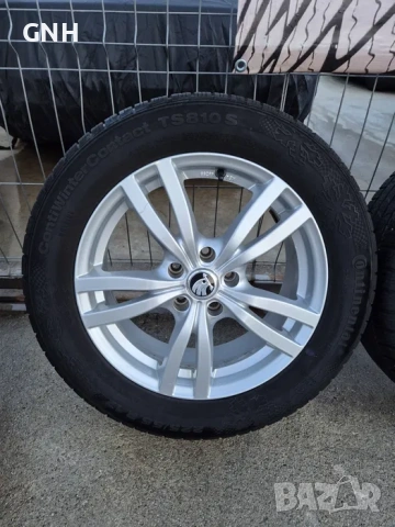 Джанти Dezent 17цола , 5х112 , 7j , et38 , 225/55/17 Vw Audi Skoda, снимка 5 - Гуми и джанти - 54576521
