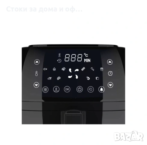 Фритюрник с горещ въздух Air Fryer Silver Crest XXL, 2150 W, 5.2л., снимка 4 - Фритюрници - 54700986