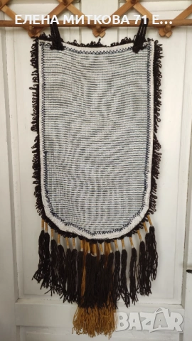 Ръчно изработено стенно пано/килим от естествена вълна, снимка 7 - Пана - 54184038