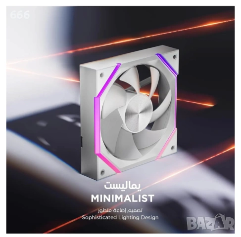 Вентилатор за компютър AsiaHorse Nyota 120 мм RGB, снимка 6 - Друга електроника - 54121163