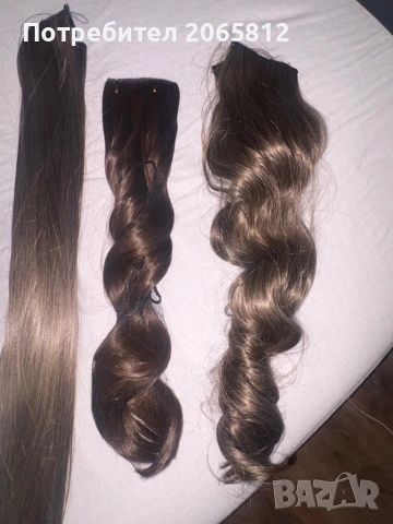 Екстеншъни на щипки от синтетична коса , снимка 2 - Аксесоари за коса - 53997344