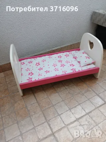Легло за кукли от дърво