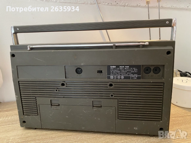 Радиокасетофон Saba RCR 756, снимка 7 - Радиокасетофони, транзистори - 55222720