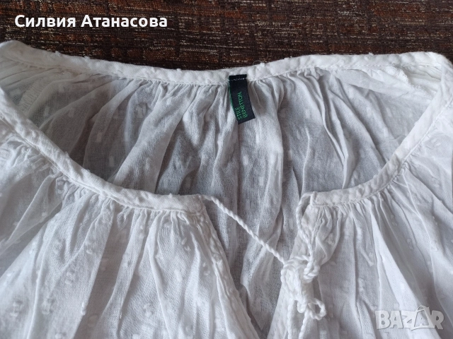 Риза Benetton S, снимка 2 - Ризи - 55264038