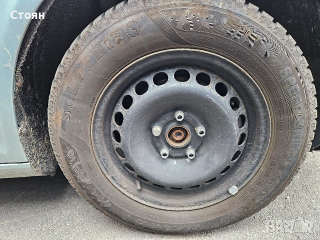 Зимни гуми Semperit с железни джанти 5 х 112, снимка 7 - Гуми и джанти - 53994498