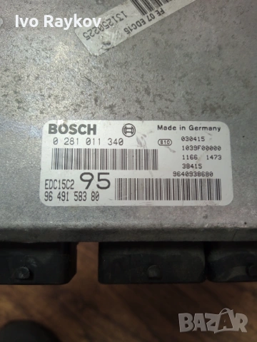 Компютър , ECU за CITROËN C5 II , 9649158380, снимка 4 - Части - 54887435