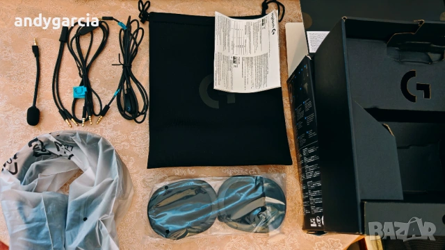 Геймърски слушалки LOGITECH G PRO X 7.1 с кабел , черни чисто нови в кутия , снимка 5 - Слушалки за компютър - 54097385