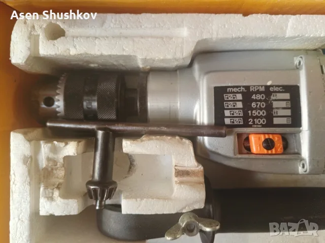 Ударна бормашина, 4 скорости, AEG SB 4-500 , Made in West Germany, снимка 8 - Бормашини - 55330107