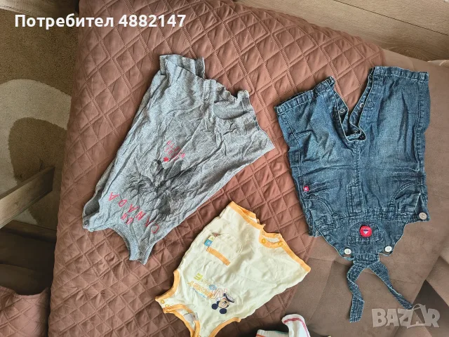 Летни дрехи за бебе момче 62/ 68/74 см. Цената е за всичко!, снимка 4 - Други - 55347564