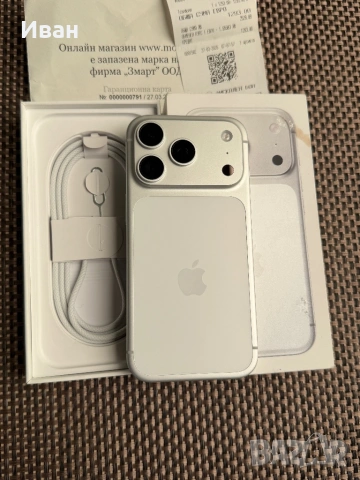 24М ГАРАНЦИЯ❗️256GB 🔥 iPhone 17 Pro Silver *ЛИЗИНГ TBI, снимка 2 - Apple iPhone - 54947669