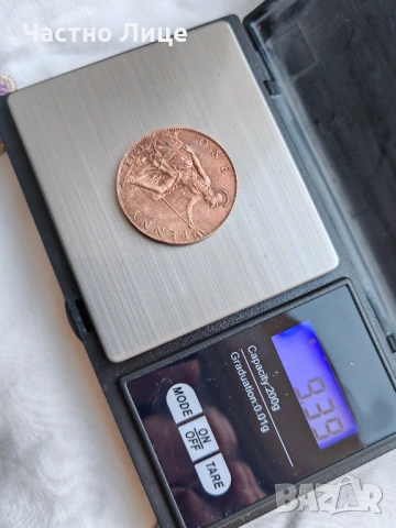 Качество MS 63 Старинна Бронзова Английска Монета ONE PENNY 1912 г , снимка 3 - Нумизматика и бонистика - 54432593
