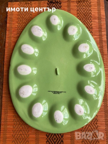 Великденски поднос керамичен, снимка 2 - Аксесоари за кухня - 54078597