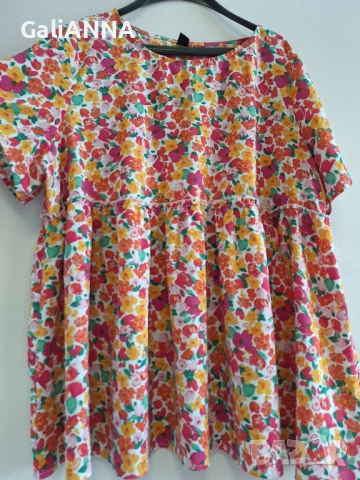 СТРАХОТНА ЦВЕТНА ТУНИКА 3XL, снимка 4 - Туники - 54672492