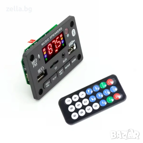 Bluetooth 5.0 аудио модул с усилвател 2x40W, FM радио, MP3, USB, TF карта, 5V-12V 10291, снимка 8 - Ресийвъри, усилватели, смесителни пултове - 54663087