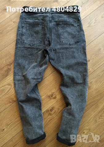 Мъжки сиви дънки ZARA, снимка 3 - Дънки - 54369834