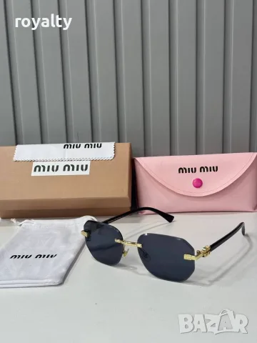 Miu Miu Нови Дамски Слънчеви Очила Различни Цветове и Модели Миу Миу с Кутия и Калъф , снимка 4 - Слънчеви и диоптрични очила - 55618271