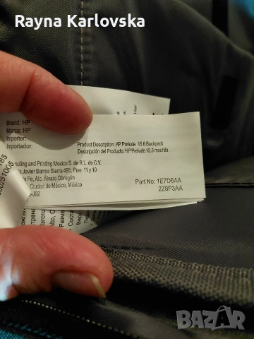 Нова раница "HP" Prelude Pro Recycled 15.6"за лаптоп, снимка 6 - Части за лаптопи - 54244106