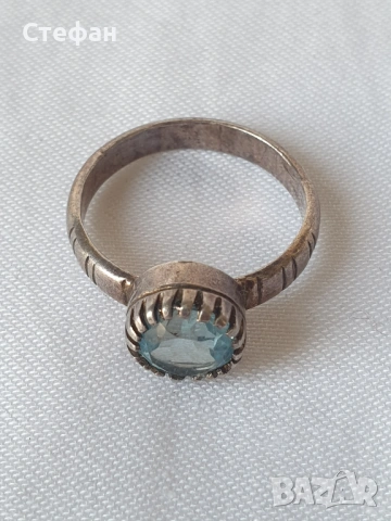 Сребърен пръстен, снимка 3 - Пръстени - 54266464