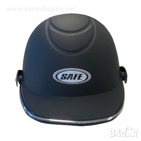 Каска за мотопед/скутер черен мат, снимка 3 - Аксесоари и консумативи - 53983629