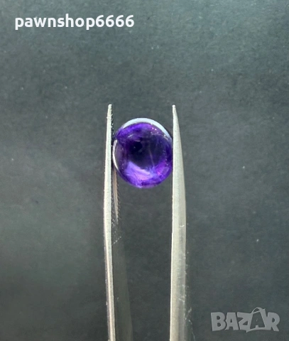 Естествен аметист кабошон – 5.785 ct – Наситен виолетов цвят, снимка 3 - Други - 54845634