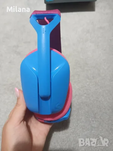 Безжични геймърски слушалки Logitech G435 LIGHTSPEED (Blue/Raspberry) , снимка 6 - Bluetooth слушалки - 55684923
